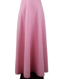 S M L 5XL New High Waist Pleat Elegant Skirt Wine Red Black Solid Color Long Skirts Women Faldas Saia 5XL Plus Size Ladies Jupe